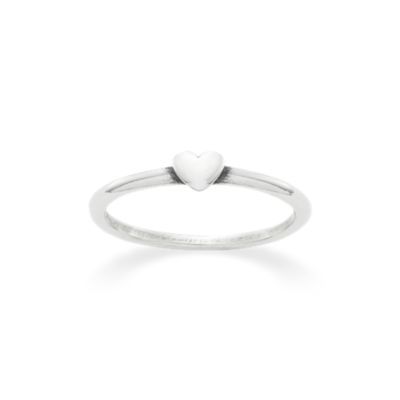 Pure Heart Ring in Sterling Silver or 14K Yellow Gold