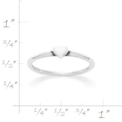 Pure Heart Ring in Sterling Silver or 14K Yellow Gold - Image 4