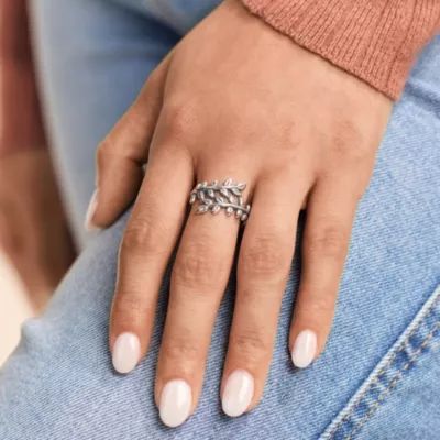 Delicate Vines Ring in Sterling Silver - Image 4