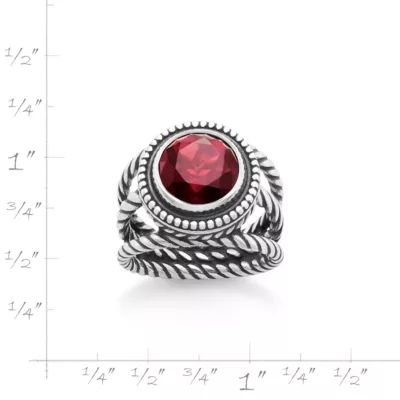 Twisted Wire Gemstone Ring in Sterling Silver - Image 5