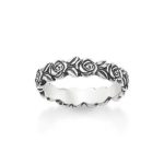 Rose Ring in Sterling Silver or 14K Yellow Gold