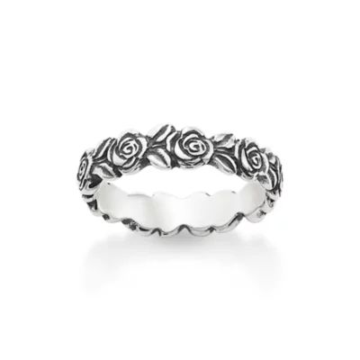 Enamel, Floral and Heart Ring Stack - Image 4