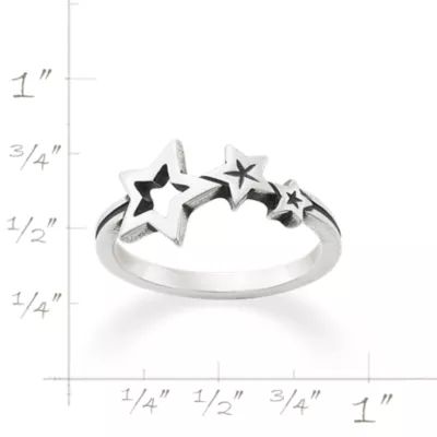 Twinkling Stars Ring in Sterling Silver or 14K Yellow Gold - Image 5