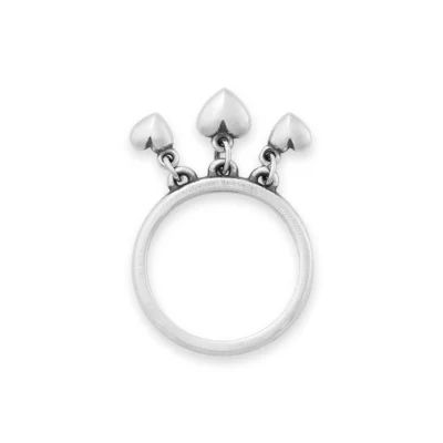 Heart Drops Ring in Sterling Silver - Image 2