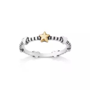 My Shining Star Ring in Sterling Silver and 14K Yellow Gold