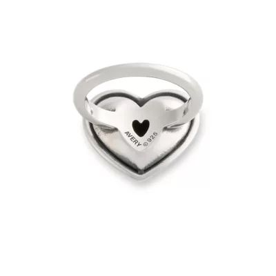 Full Heart Ring in Sterling Silver - Image 2