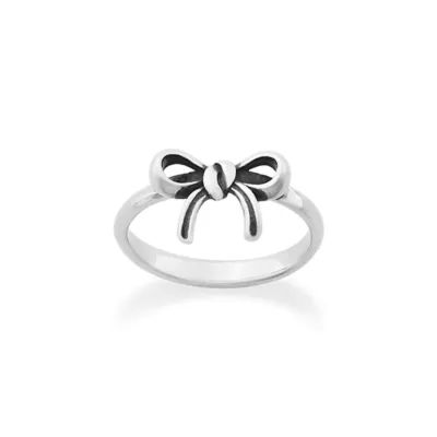 Delicate Bow Ring in Sterling Silver