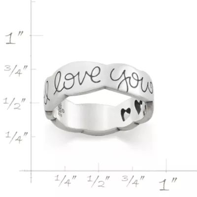 I Love You Mom Ring in Sterling Silver - Image 6