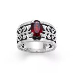 Adoree Gemstone Ring in Sterling Silver