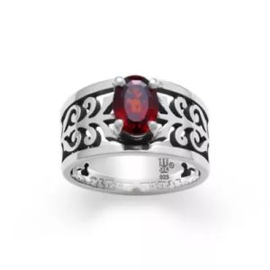 Adoree Gemstone Ring in Sterling Silver