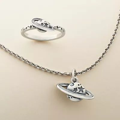 Twinkling Planet Charm in Sterling Silver - Image 4