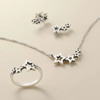 Twinkling Stars Necklace in Sterling Silver - Image 4