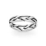 Tresse Wedding Ring in Sterling Silver