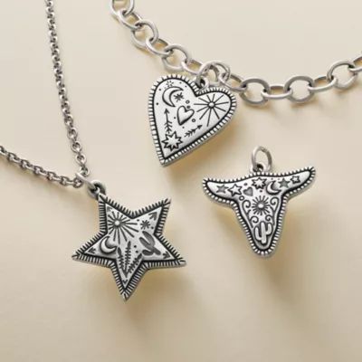 Western Sky Steer Charm in Sterling Silver - Image 3