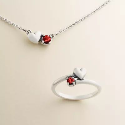 Wrapped Up in Love Gemstone Necklace in Sterling Silver - Image 5
